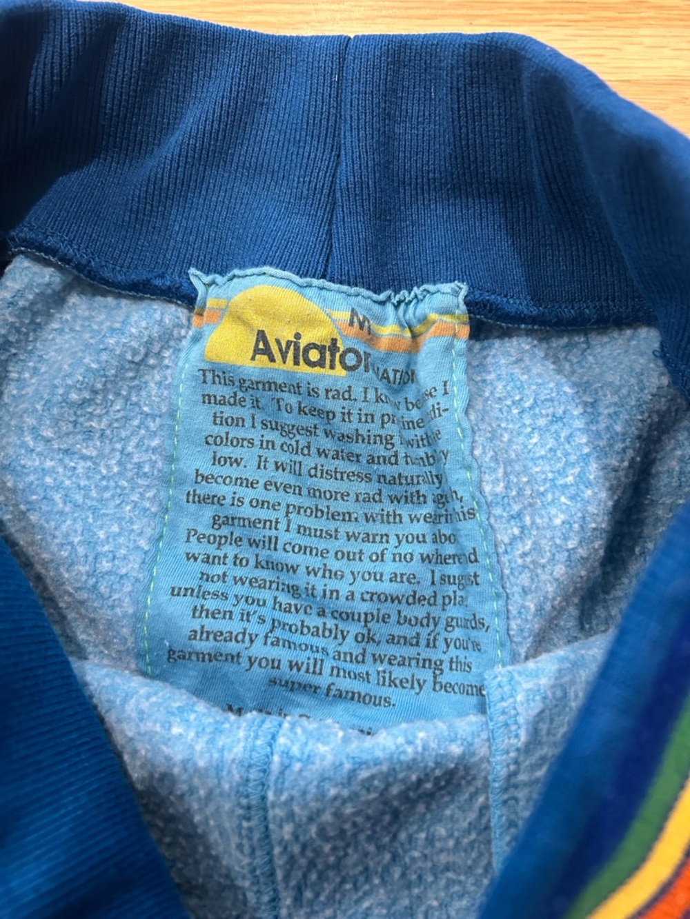 Aviator Nation Rainbow Ribbed Sweats - Picture 3 of 4